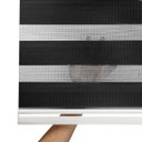 Ver imagem 4 de Persiana Rolo Zebra Bando 2,20 X 1,60 Double Vision Preto