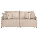 Ver imagem 7 de Sofá Cama Retrátil 200cm Essence D05 Linho Bege/camel - Mpozenato