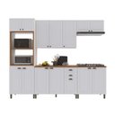 Ver imagem 2 de Cozinha Modulada 5 Peças 100% MDF Bari Indekes Branco