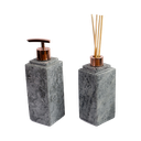Ver imagem 1 de Kit Banheiro Bancada Lavabo Luxo em Pedra Sabão N03 Rosê