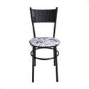 Ver imagem 3 de Conjunto 2 Cadeiras Pretas para Cozinha Viena Preta:Floral Branco