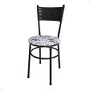 Ver imagem 2 de Conjunto 2 Cadeiras Pretas para Cozinha Viena Preta:Floral Branco