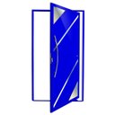 Ver imagem 1 de Porta Pivotante Lambril Oasis com Puxador Super 210cm X 100cm Brimak Abertura Esquerda