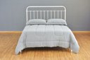 Ver imagem 6 de Cama de Ferro Patente Viuva - sem Peseira - Branco Envelhecido
