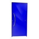 Ver imagem 1 de Porta Lambril Savana com Puxador Super 25 210cm x 100cm Brimak Abertura Esquerda Azul