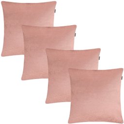 Kit Duas Poltronas Giovana em Sued Premium:rosê Pés Madeira Claro - 2