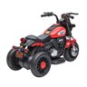 Moto Elétrica Infantil 6v Harley Triciclo Vermelha Farol de Led e Sons com Música e Buzina - 6