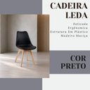 Ver imagem 6 de Conjunto Leda Mesa 90cm Compacta & 4 Cadeiras Leda Preta Almofadas