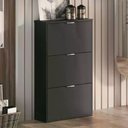 Ver imagem 2 de Sapateira Safira Sanfonada 3 Portas - Onix Preto