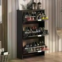 Ver imagem 1 de Sapateira Safira Sanfonada 3 Portas - Onix Preto