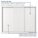 Ver imagem 7 de Guarda Roupa Casal 3 Portas de Correr com 6 Gavetas e Detalhe Ripado 100% MDF Vitória