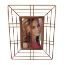 Ver imagem 1 de Porta retrato rose gold moderno de metal aramado
