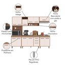 Ver imagem 4 de Cozinha Compacta 5 Peças, Balcão e Tampo Barcelona Poliman Móveis