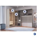 Ver imagem 3 de Quarto Modulado Móveis Castro 3 Peças