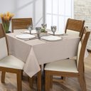 Ver imagem 3 de Toalha de Mesa 4 Lugares Térmica 1,40m X 1,40m Quadrada Impermeável Cozinha Jantar Avelã