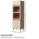 Ver imagem 3 de Torre Quente para Forno e Microondas MDF 72x221 cm Kali 168661 Carvalho Toq Bianco Nicioli