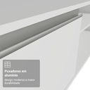 Ver imagem 7 de Rack para TV até 80 Polegadas 218 cm 2 Portas Branco Glamy Madesa
