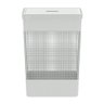 Cesto de Roupa Suja Tampa Grid 49L Organizador Área Serviço:Branco - 3