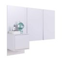 Ver imagem 2 de Cabeceira para Cama Solteiro 122cm e Mesa Cabeceira Suspensa Cor:branco