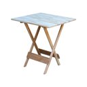 Ver imagem 1 de Mesa De Madeira 70X70 Crua - Marrom