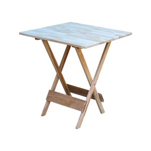 Mesa De Madeira 70X70 Crua - Marrom