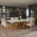 Ver imagem 1 de Sala de Jantar 220x110 8 Cadeiras Lottus Bom Pastor