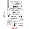 Adesivo de Parede Frase Joseph Pilates:58 X 90 Cm - 2