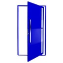 Ver imagem 1 de Porta Pivotante Lambril Visione com Puxador Super 210cm X 120cm Brimak
