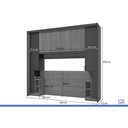 Ver imagem 3 de Quarto Modulado Casal Liga 5PEÇAS 8PTS QM32 Graf Kappesberg