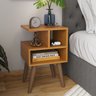 Kit 2 Mesa de Apoio para Quarto | Compacta e Econômica:nature - 4