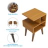 Kit 2 Mesa de Apoio para Quarto | Compacta e Econômica:nature - 6