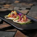 Ver mais imagens de Kit 2 Travessas Cerâmica Preto Fosco 33x13cm Bandeja Sushi Porto Brasil Hygge