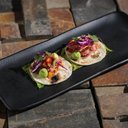 Ver imagem 4 de Kit 2 Travessas Cerâmica Preto Fosco 33x13cm Bandeja Sushi Porto Brasil Hygge