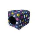 Ver imagem 1 de Caminha Toca Iglu Cachorro Pet P para Cães e Gatos 2 em 1 Pinscher Yorkshire Shih Tzu Azul