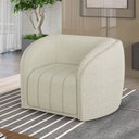 Ver imagem 2 de Poltrona Decorativa para Sala 112cm Meris M22 Bouclê Cru - Mpozenato