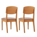 Ver imagem 3 de Kit Cadeira para Sala de Jantar Cleo Cinza/Capuccino/Marromle