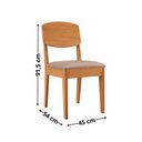 Ver imagem 2 de Kit Cadeira para Sala de Jantar Cleo Cinza/Capuccino/Marromle