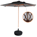 Ver imagem 2 de Kit 2 Espreguiçadeiras Piscina Amélia Aluminio Tela + Guarda Sol de Praia Área Externa