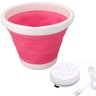 Mini Maquina de Lavar Portatil Usb Balde Retratil 4 Litros Lava Pano Meia Mascara Pequenas Roupas - 1