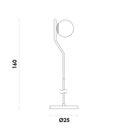 Ver imagem 4 de Luminária Abajur De Chão Coluna D25cm A160cm 1xe27 MAX 5W Viva