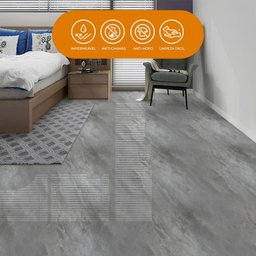 Adesivo Vinilico Lavavel para Piso Texturizado Cimento Queimado - 6