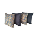 Ver imagem 1 de Kit 4 Capas de Almofada 40 X 40 Malha Gel Helanca com Zíper Estampadas e Lisas Decoração:25 Azul Mar