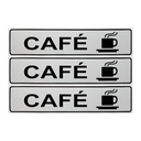 Ver imagem 1 de Combo 6 Placas De Sinalização Café 30x7 Acesso - B-506/1 F9e