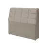 cabeceira box diamante 140cm com bau detalhe estofado:Bege - 1