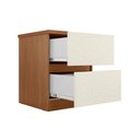 Ver imagem 3 de Mesa Cabeceira Casal Bari c/2 Gavetas Madeirado Areia S. Andirá