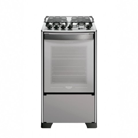 Fogão 4 Bocas Dako Magister Style Mesa Inox Bivolt