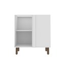 Ver imagem 2 de Balcão de Cozinha Canto Reto 1 Porta Iluminata Branco/Fendi