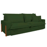 Sofá Retrátil e Reclinável Dubai com Molas Ensacadas, 2,10m. (verde). - 2