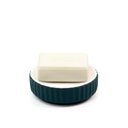 Ver imagem 1 de Saboneteira de resina canelada verde laguna - Oikos