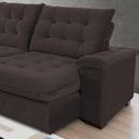 Ver imagem 4 de Sofá 4 Lugares Coliseu 2.60m Retrátil e Reclinável Super Pillow - Marrom